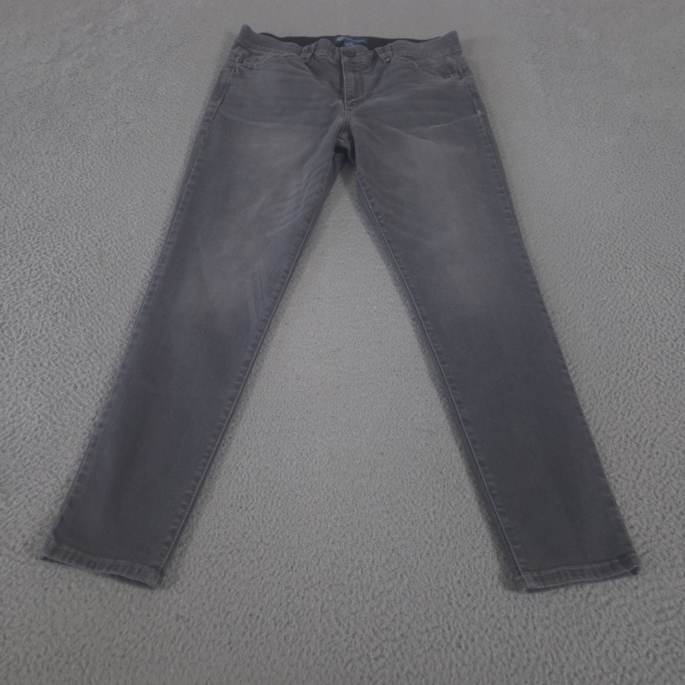 Democracy Jeans Womens 14 Gray Ab"solution Skinny Stretch Denim Legging Pants